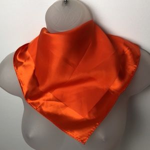 VTG Nasharr Freres Square Scarf Bright Orrange